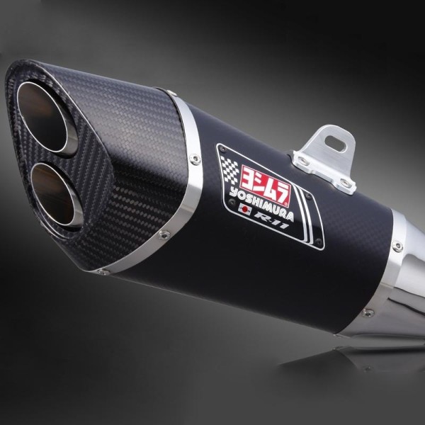 Yoshimura Yoshimura Metal Magic R-11 Road Legal Slip-On Carbon Twin Exit Coned End Cap Suzuki GSX-R600 2011-2018